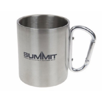 Summit Carabiner Handled Mug 300ml Stainless Steel double-walled construction