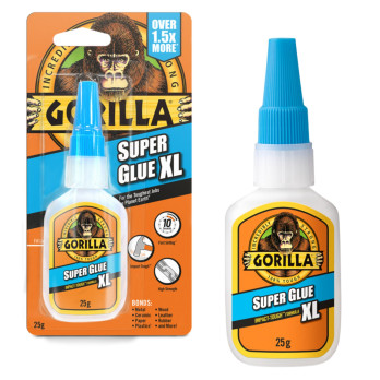 Gorilla Super Glue XL 25g - clear for household projects