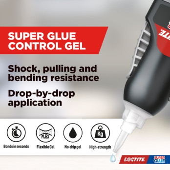 Loctite Control Gel 4g - toughened formula transparent shatterproof