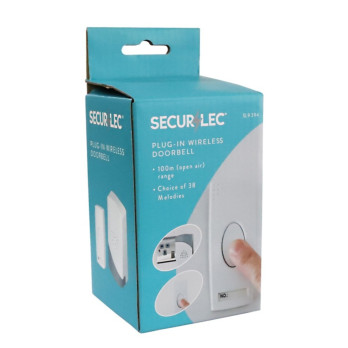 Securlec Plug-In Wireless Doorbell & Chime 100m