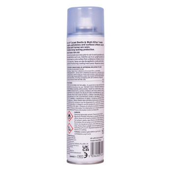 Zero In Carpet Beetle & Moth Killer 300ml Aerosol 12 months protection