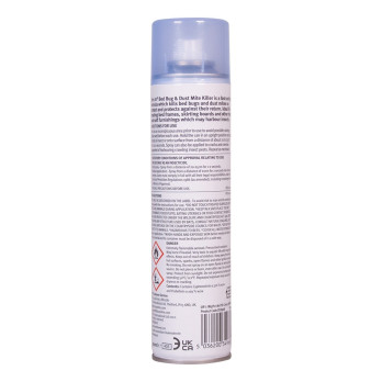 Zero In Bed Bug & Dust Mite Killer 300ml 12 months protection Aerosol Natural floral fragrance