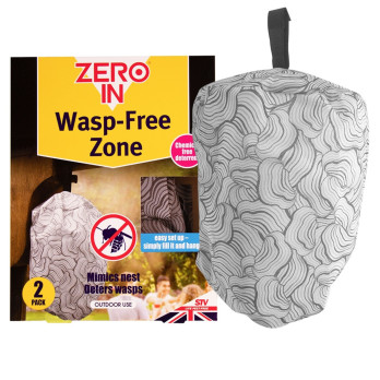 Zero In Wasp Free Zone 2 Pack covers upto 10-meter radius poison-free mess-free