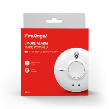 FireAngel Mains Optical Smoke Alarm self-test button Optical sensing