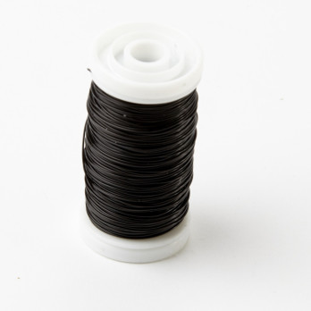 Oasis Metalic Reel Wire Black - 50-metre-long roll