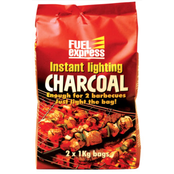 Myfuels Instant-Light Lumpwood Charcoal 2 x 1kg bags