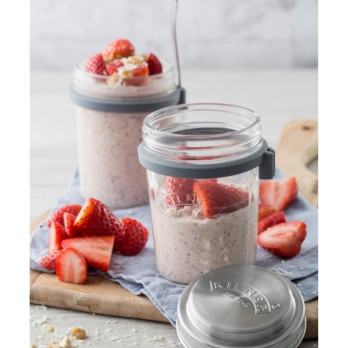 Kilner Breakfast Jar Set - includes stainless steel spoon