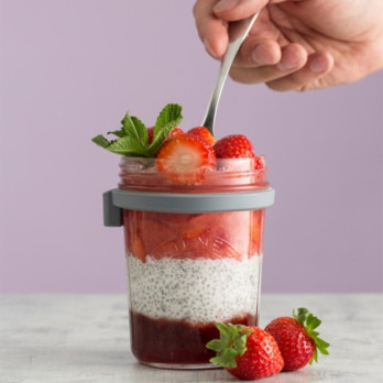 Kilner Breakfast Jar Set - includes stainless steel spoon