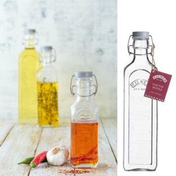 Kilner New Clip Top Bottle 1L - sodalime glass material