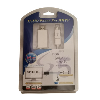 MHL cable USB Micro to HDMI (5-pin + 11-pin) - 3 meters