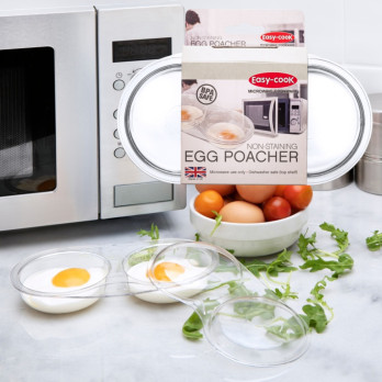 Easy Cook Egg Poacher - Microwave & dishwasher safe