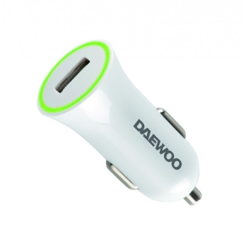 Daewoo Single USB Car Charger 1A LED indicator Fast charge Smart protection