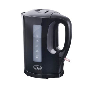 Quest 1.7L Jug Kettle Black - Overheat protection