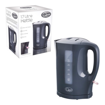 Quest 1.7L Jug Kettle Grey - Overheat protection