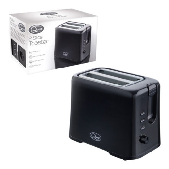 Quest 2 Slice Toaster Black - Slide out crumb tray