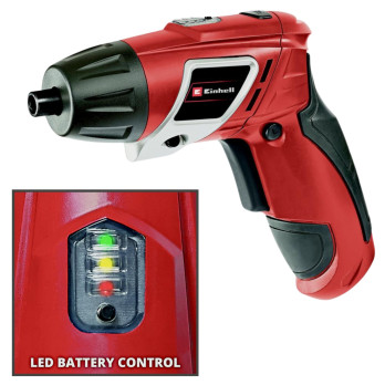 Einhell Cordless Screwdriver 3.6v - 3-step LED battery indicator