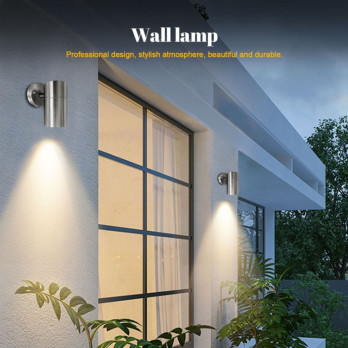 Extrastar Outdoor Down Single Wall Light Steel