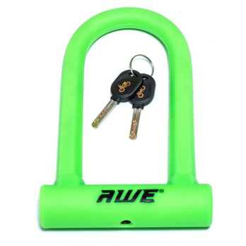 Awe Bicycle hardened steel Shackle U Lock with 2 keys 130mm x 210mm