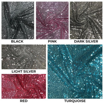 Sequin Fabric All over Sequins on Mesh Dance Theatre Sportswear Apparel 137CM