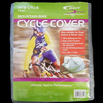 Sport Direct Bicycle Cover measures 200cm x 110cm waterproof PVC e-bikes Road Hybrid cycles