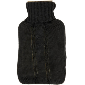 Hearth & Home Hot Water Bottle With Knit Cover Grey 1L Helps relieve aches & pains