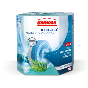 UniBond Aero 360 Moisture Absorber Refills Waterfall Freshness anti-odour ultra-absorbing