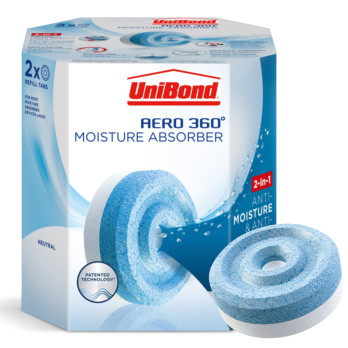 UniBond Aero 360 Moisture Absorber Refills Neutral anti-odour ultra-absorbing