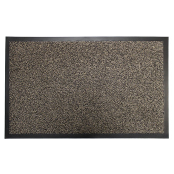 Groundsman Dirt Guard Cotton Barrier Doormat 50 x 80cm Dark Brown