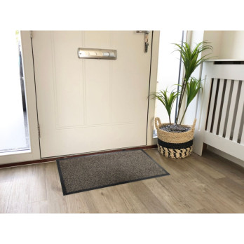 Groundsman Dirt Guard Cotton Barrier Doormat 50 x 80cm Dark Brown