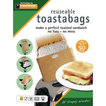 Toastabags Reusable toastabags Twin pack no mess no fuss dishwasher safe