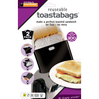 Toastabags Reusable toastabags Twin pack no mess no fuss dishwasher safe