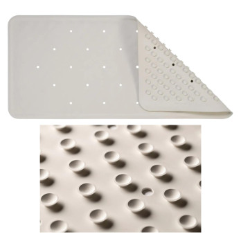 Croydex Rubagrip Bath Mat - White Medium - 740mm x 340mm