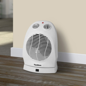 SupaWarm Deluxe Oscillating Fan Heater 2400w cable 1.5mtr