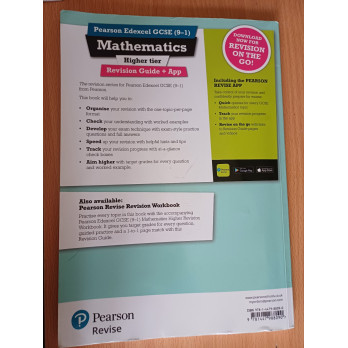 Pearson REVISE Edexcel GCSE (9-1) Mathematics Higher Tier -  Revision Guide & App