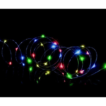 Premier Multi Action Battery Operated Microbrights 50 LED Multi Built-in timer festive decorations