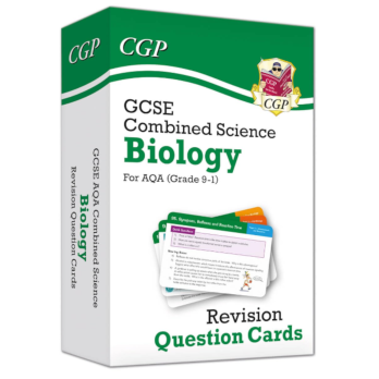 GCSE AQA Combined Science, CGP Biology Revision Question Cards for 2024-2025 Exams