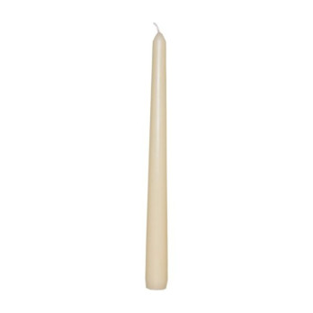 Price's 10" Venetian Wrapped Dinner Candles 10 pack 7 hours burn time 254mm length Ivory