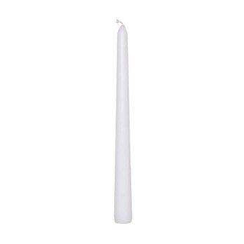 Price's 10" Venetian Wrapped Dinner Candles 10 pack 7 hours burn time 254mm length White