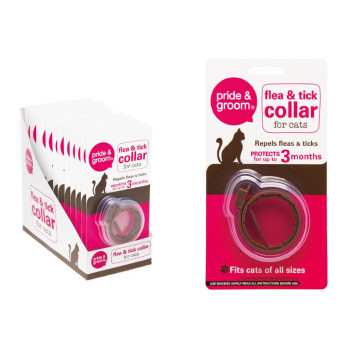 Pride & Groom Flea & Tick Collar For Cats 3 months protection