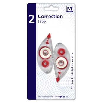 A Star 2 X White Rollers Mistakes Correction Tape Pack of 2