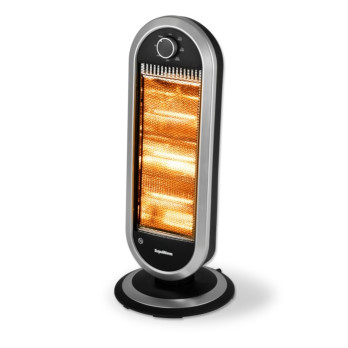 SupaWarm Deluxe Halogen Heater 1200w Slimline Oscillating  3 Heat settings