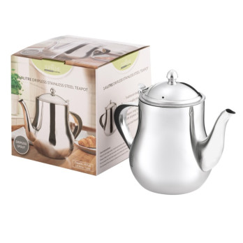 Pendeford Stainless Steel Collection Tea Pot 1.4L 48oz