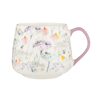 Price & Kensington Sunflower & Daisy Mug 425ml contrasting dipped coloured handle