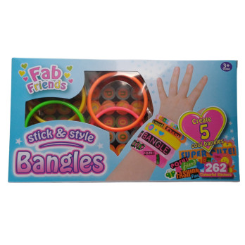 Stick & Styles Bangles Toy - 262 Colorful Stickers + 5 Bangles