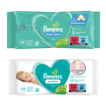 Pampers Baby Wipes Pack 52