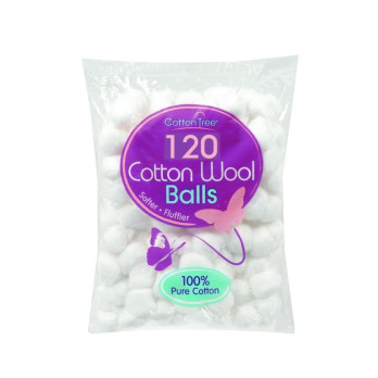 Cotton Tree Cotton Wool Balls 120 Pack