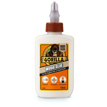 Gorilla Wood Glue 118ml water resistant for indoor & outdoor projects