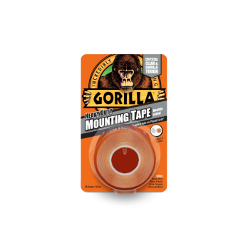 Gorilla Mounting Tape 1.5m crystal Clear & weatherproof