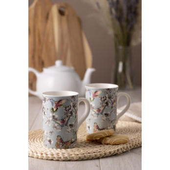 Price & Kensington Hummingbird Floral Mug 300ml Dishwasher & microwave safe