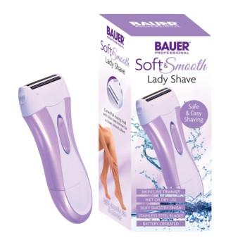 Bauer Soft and Smooth lady shave Battery operated Wet or Dry